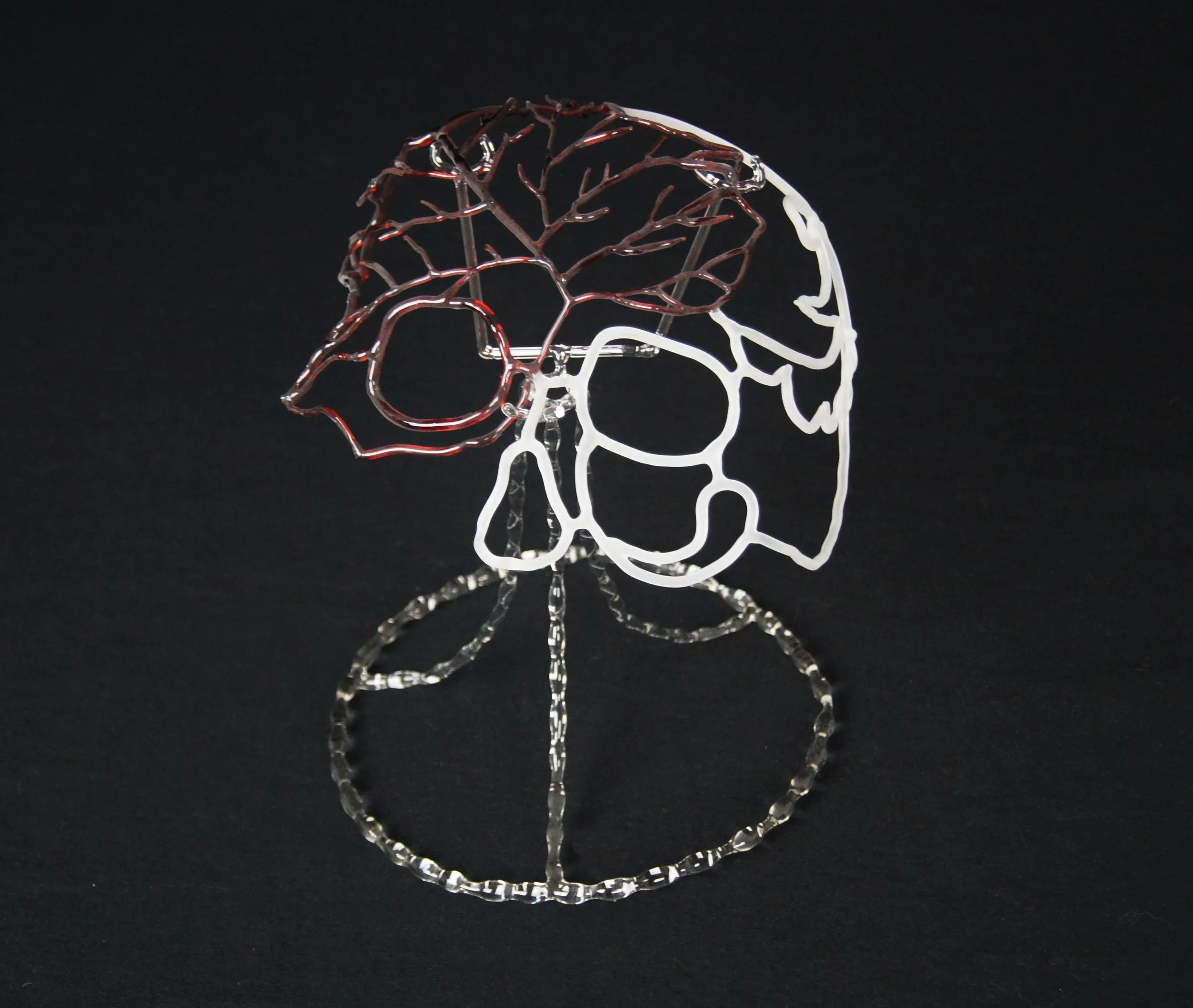 A Mask of a Misery Memoire, borosilicate glass, 11" x 6.5" x 7", 2020