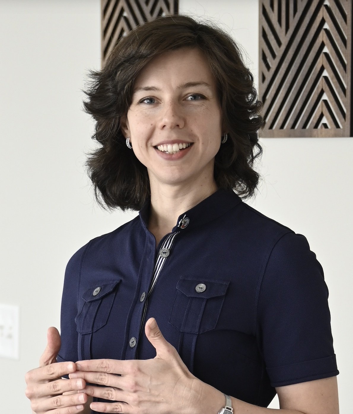 Open conversation woman
