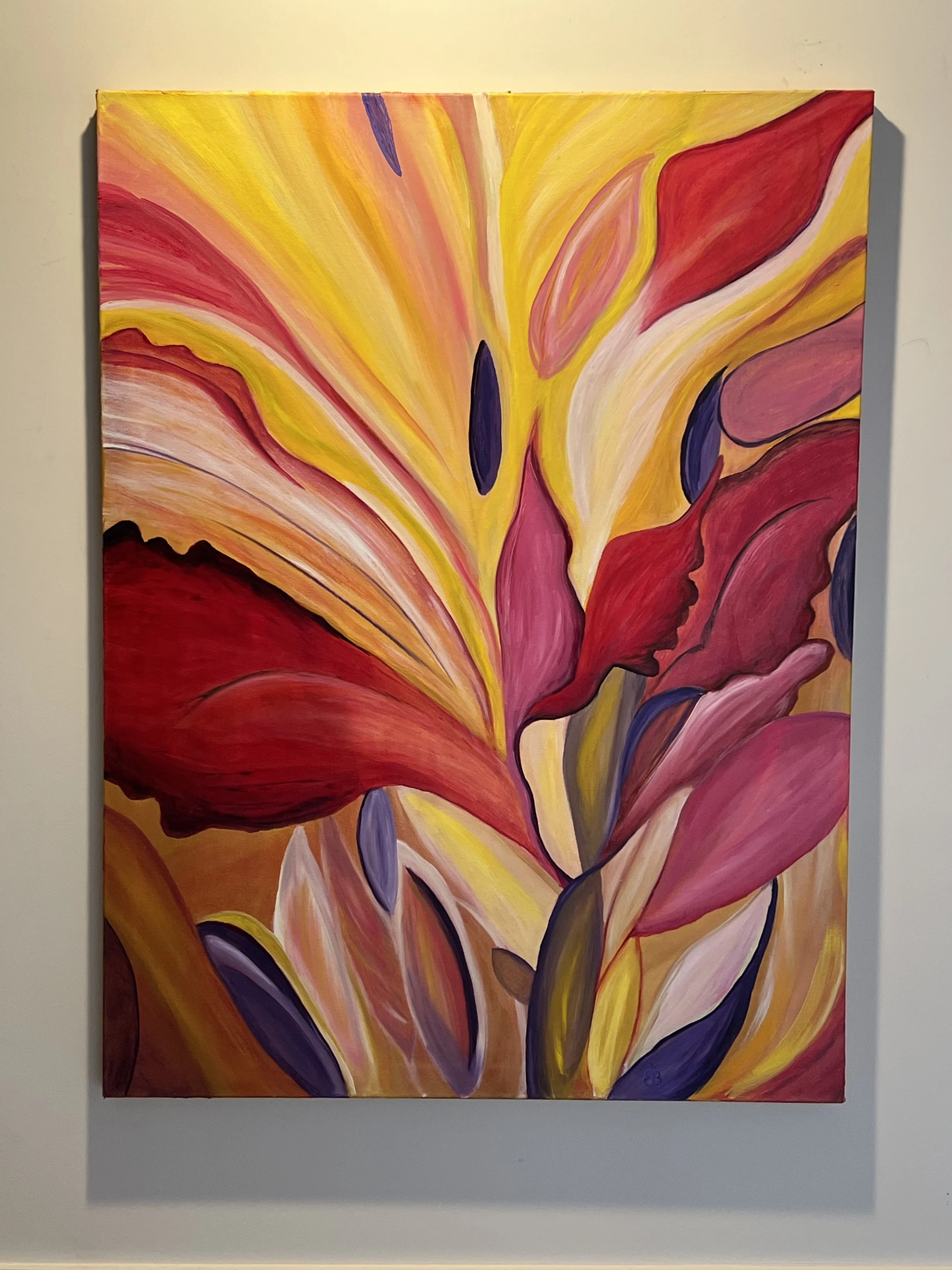  Atmospheric Fields  Works exploring layered atmosphere, chromatic depth, and spatial suspension.   2023  Oil on linen  Artist Collection  Exhibited, Sweet Pea Festival group exhibition, Bozeman, MT, 2023  102 × 76 cm (40 × 30 in)  © Elizabeth Burnim