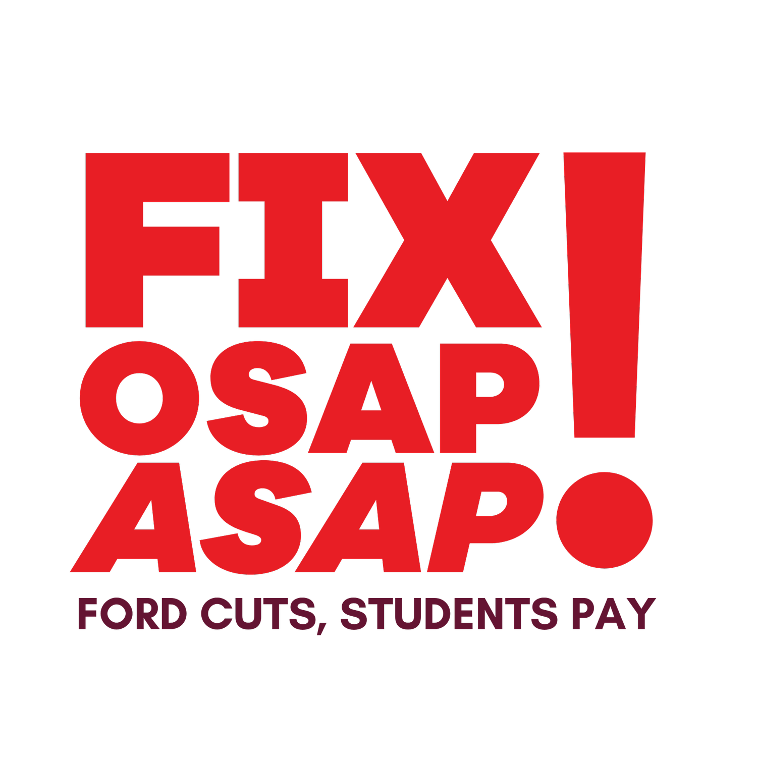 Fix OSAP&mdash;ASAP