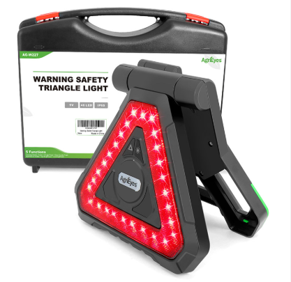 EasyGo X7 Functional Triangle Magnetic Rechargeable Warning 7.4"x8.10"