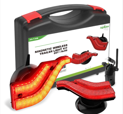 Angel Wings Wireless Trailer Lights with Suction Cup 7"x4.5"