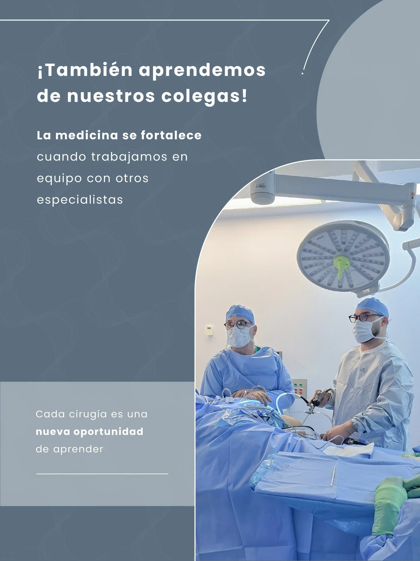 &iexcl;Tenemos la dicha de haber compartido con grandes colegas y profesionales especializados en quir&oacute;fano!🧑🏼&zwj;⚕️✨

As&iacute;, consideramos estas experiencias como un intercambio de conocimiento:

Surgen aprendizajes y nuevas perspectiv