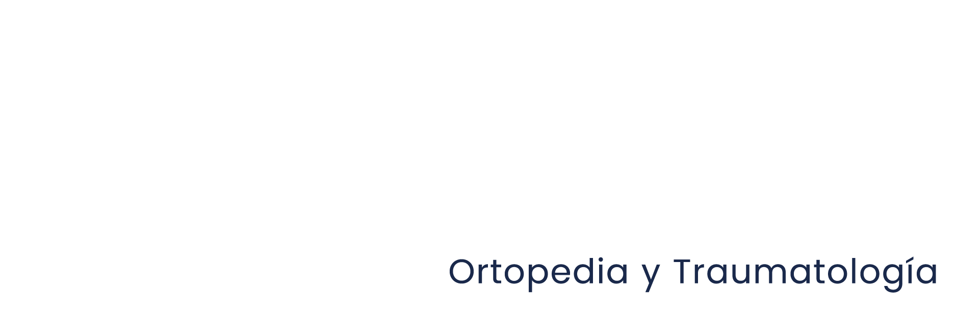 Logotipo Dr. Gómez en color blanco sobre fondo azul