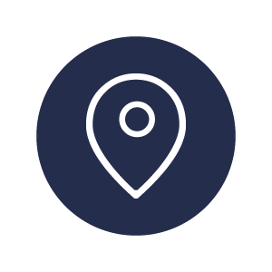 ícono de ubicación hospital clinica alpha