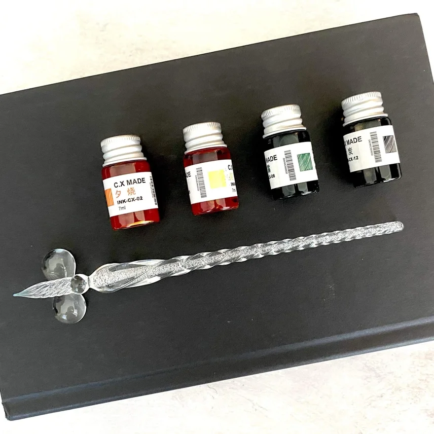 Hand-blown glass dip pen set 6.webp
