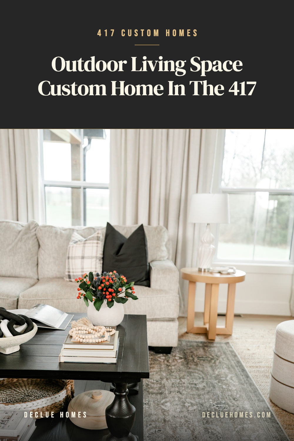 Outdoor living space ideas for a custom home in the 417