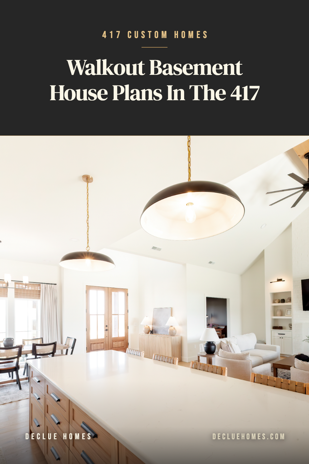 Walkout basement house plans for custom homes in the 417