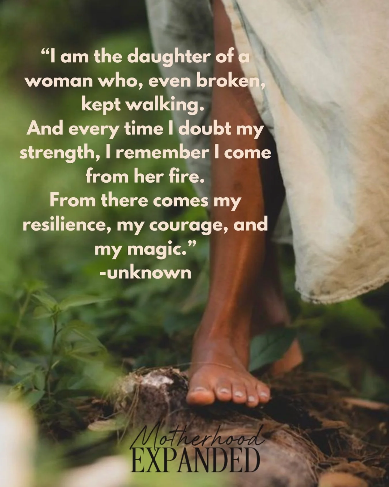 &ldquo;I am the daughter of a woman who, even broken, kept walking. And every time I doubt my strength, I remember I come from her fire. From there comes my resilience, my courage and my magic.&rdquo; - unknown

One of my coauthors @allybreadon chose