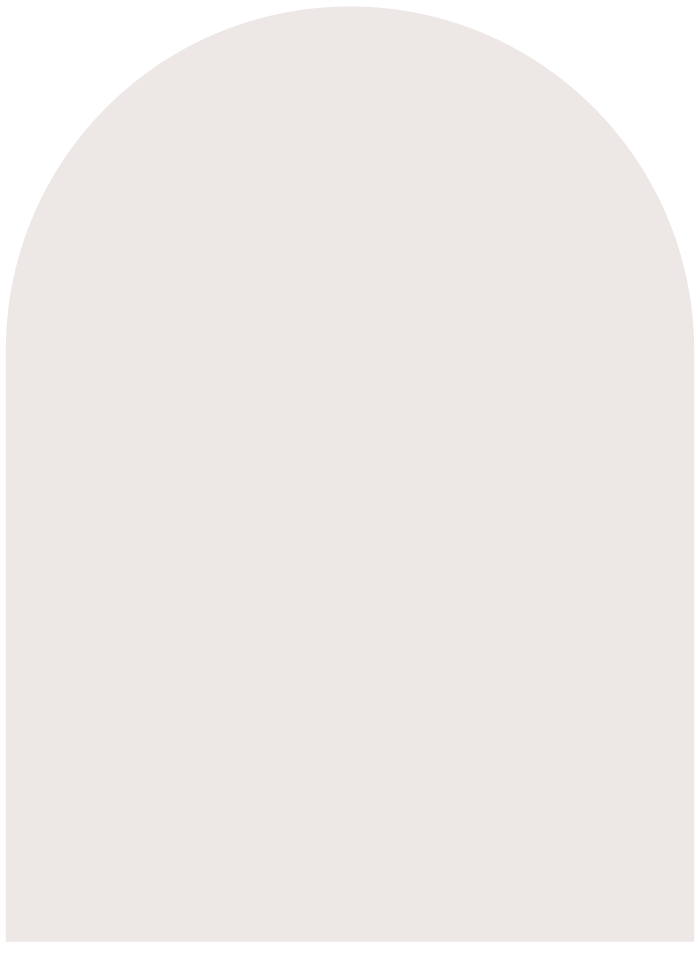 A cream coloured arch shape.