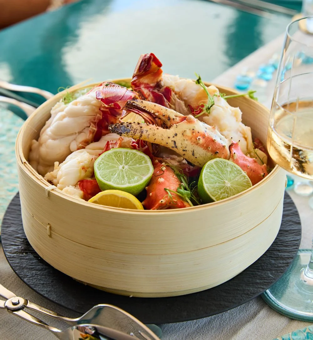 Alaskan Snow Crab Gently steamed, lemon, lime