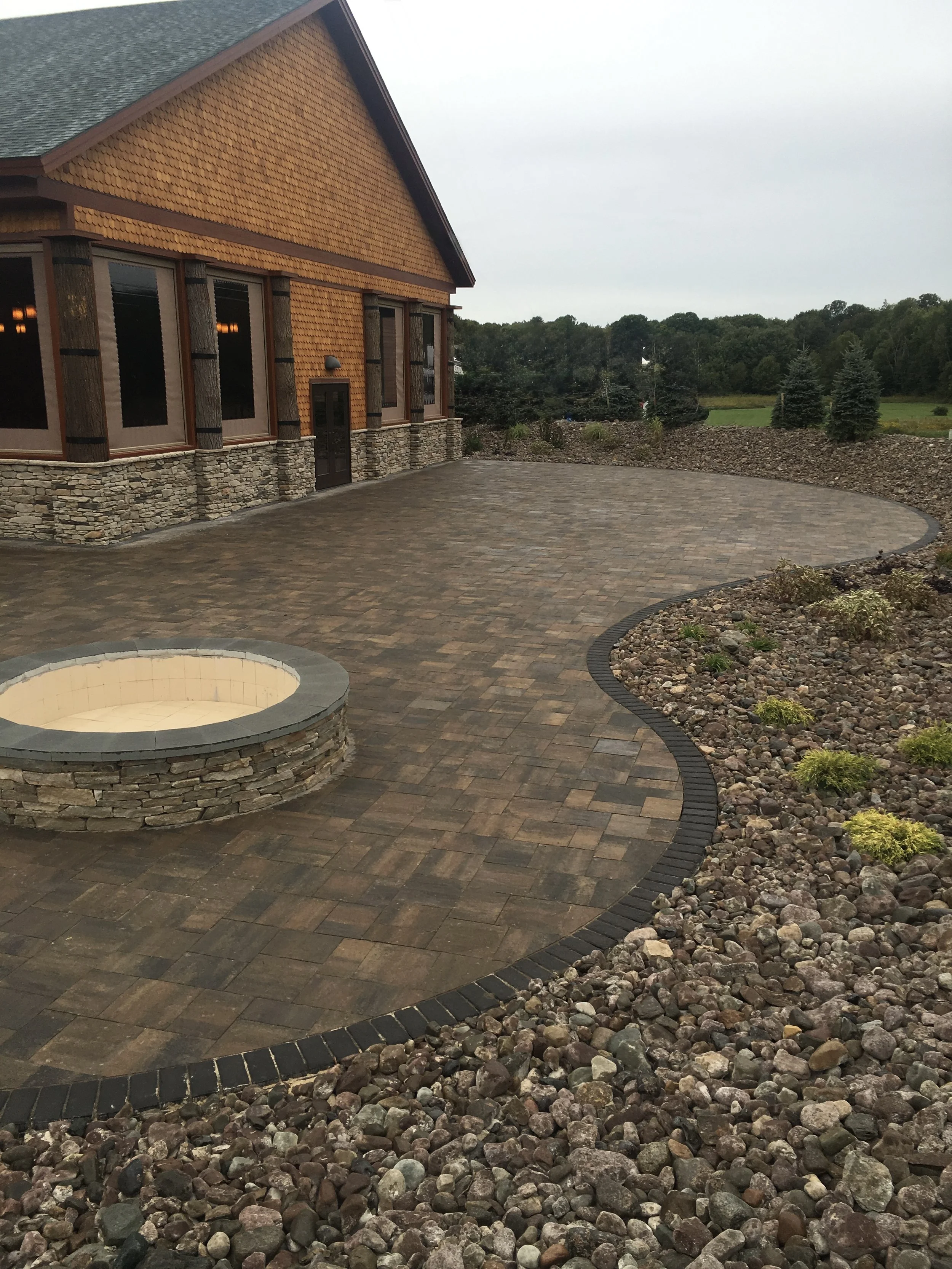 Fire Fit, Patio, Gravel Beds