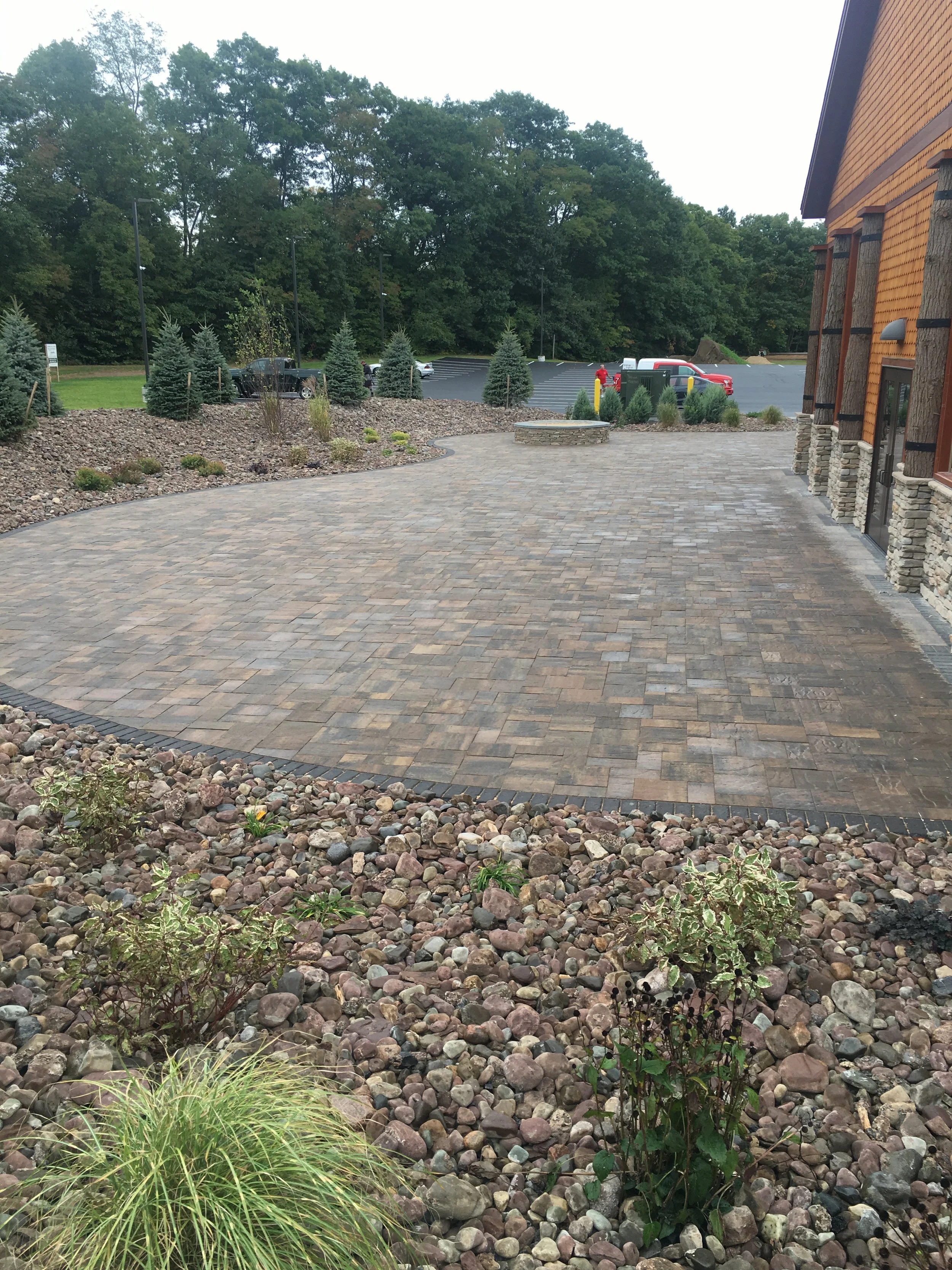 Patio/Gravel Beds/Fire Pit