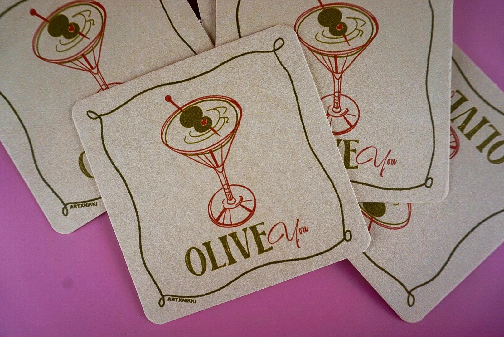 Dirty Martini Coaster (Set of 4)