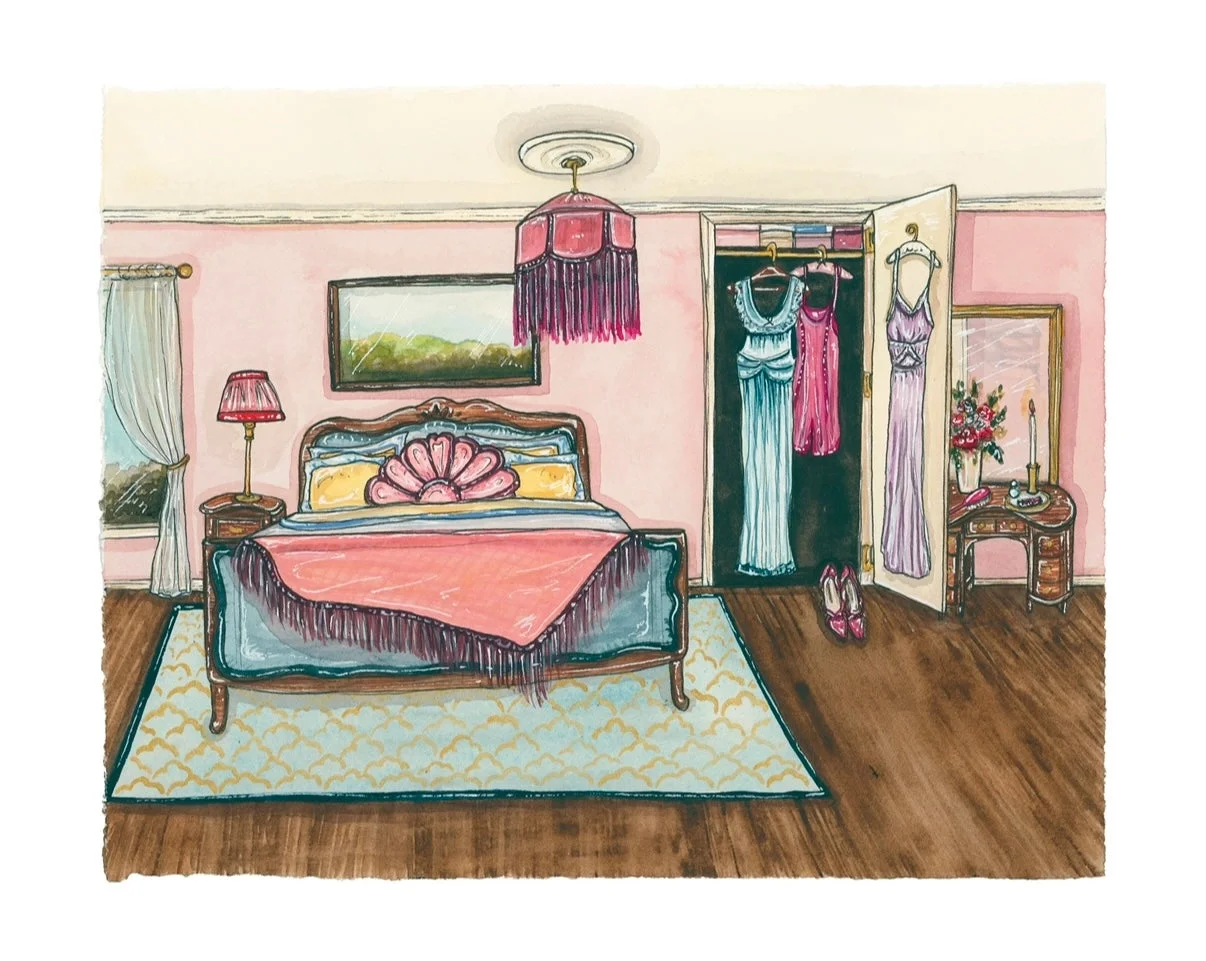 "The Art of Getting Dressed" by ArtxNikki, 11"x14"