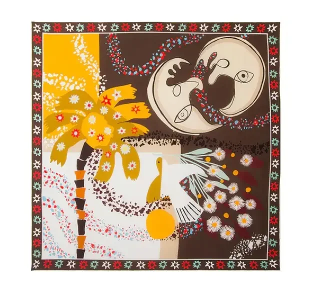 Una Silk Printed Scarf by AniStudio