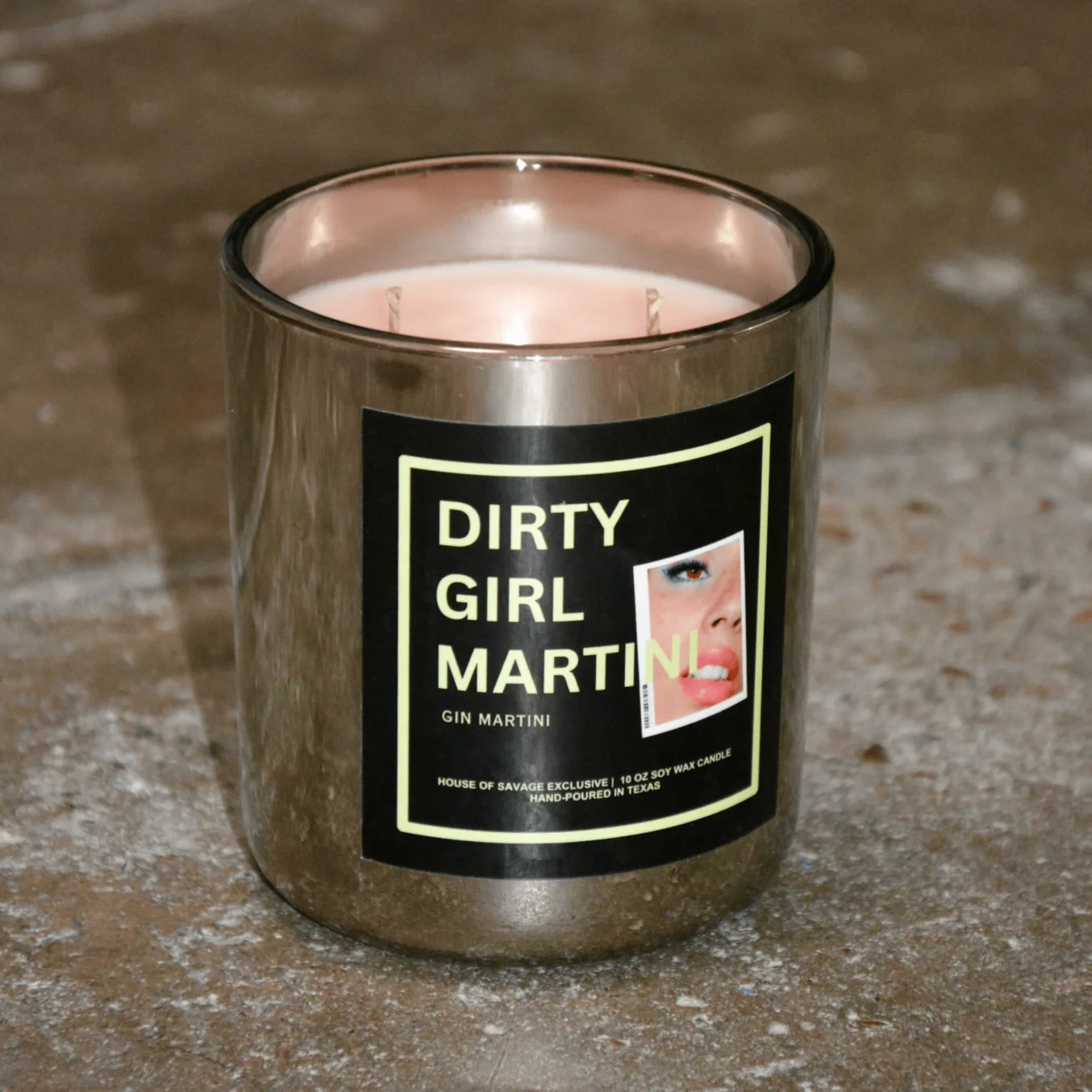 Dirty Girl Martini Candle by House of Savage
