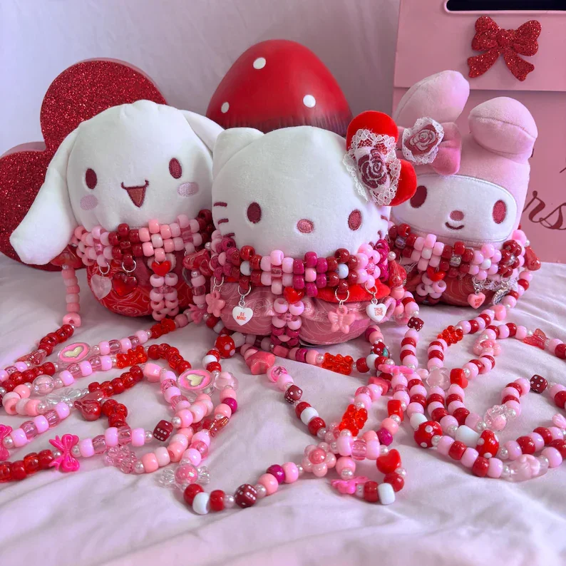 Sanrio Squishmallow with Kandi Harness Necklace