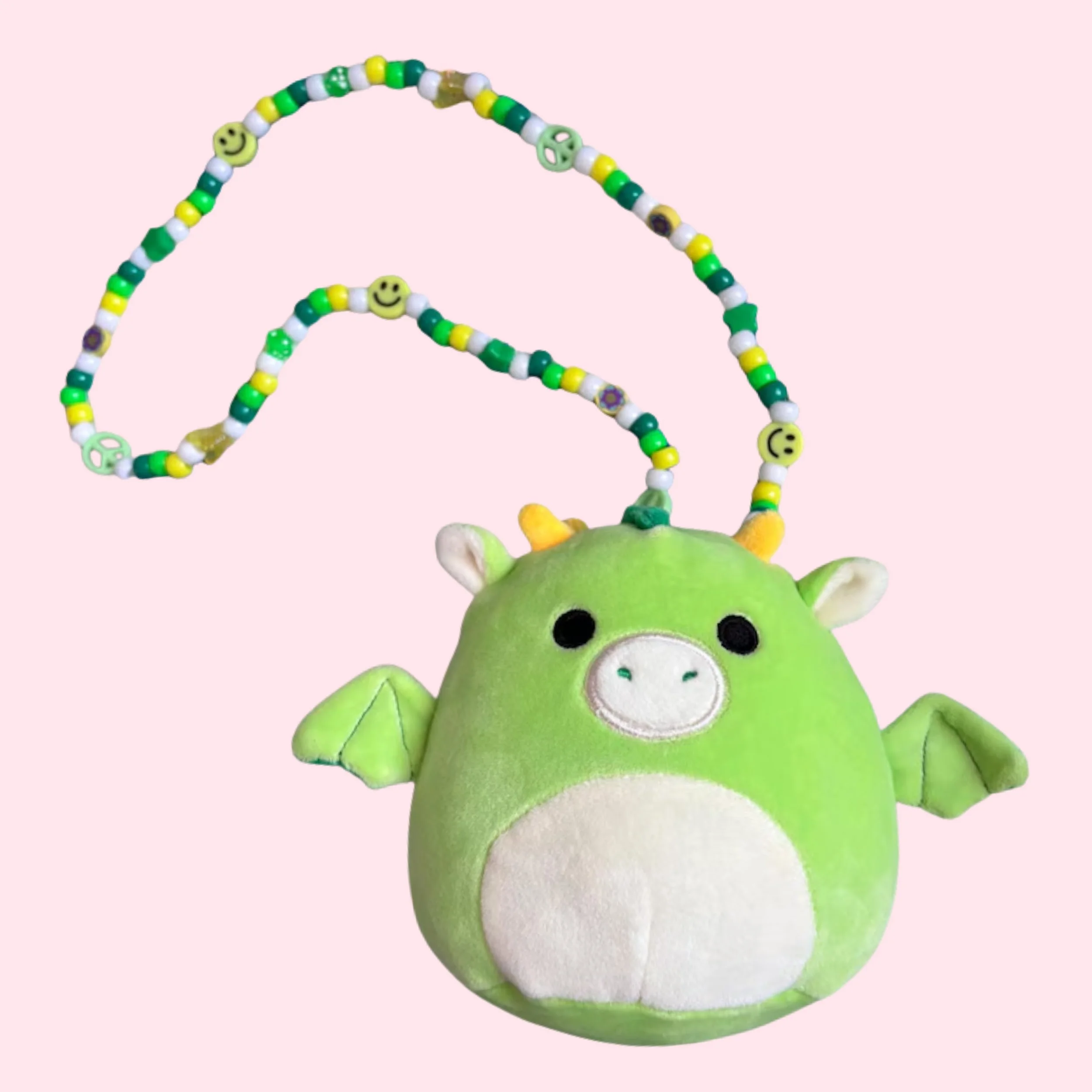 Green Dragon Squishmallow Necklace