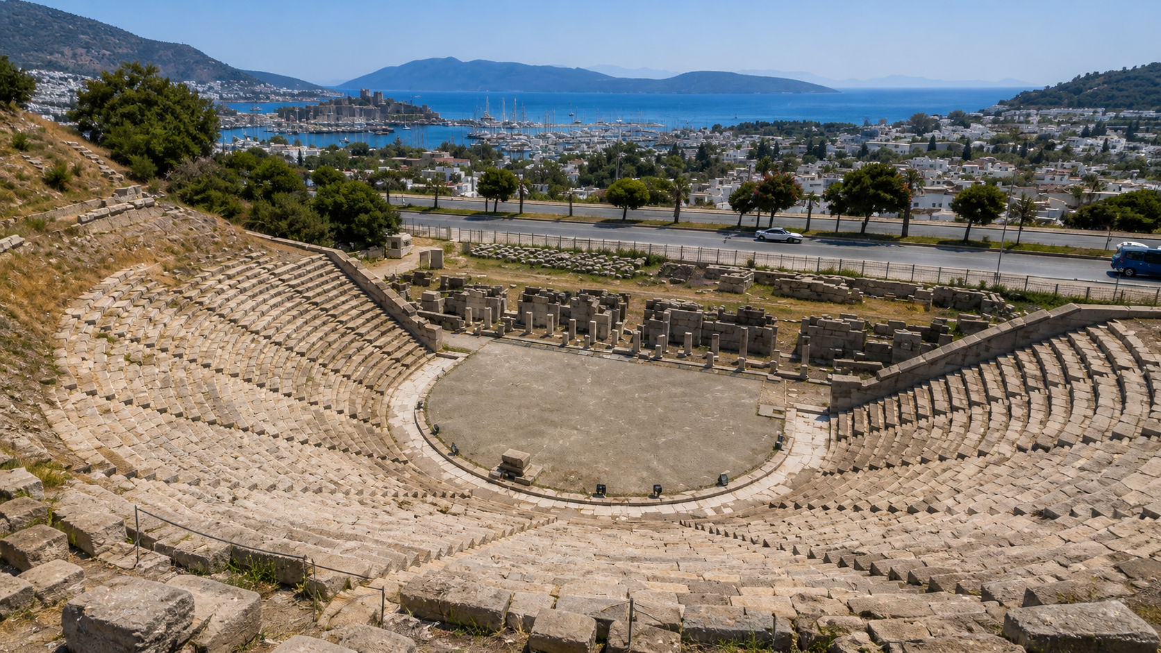 Ancient Theatre of Halicarnassus overlooking Bodrum