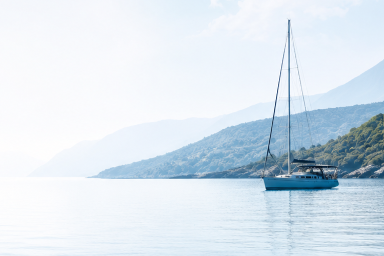 Private gulet trip on calm water near the Bodrum coastline
