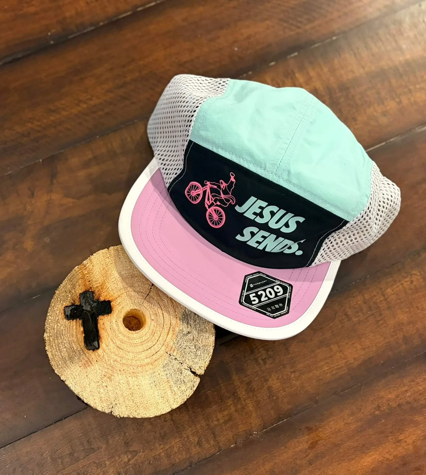 CHASE THE ONE CAP (PINK) - MTN BIKE JESUS