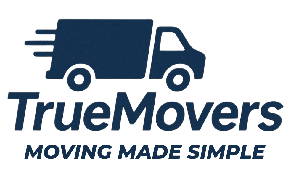 True Movers Wisconsin Logo paired with the about out company describing efficiency, integrity, and genuine care