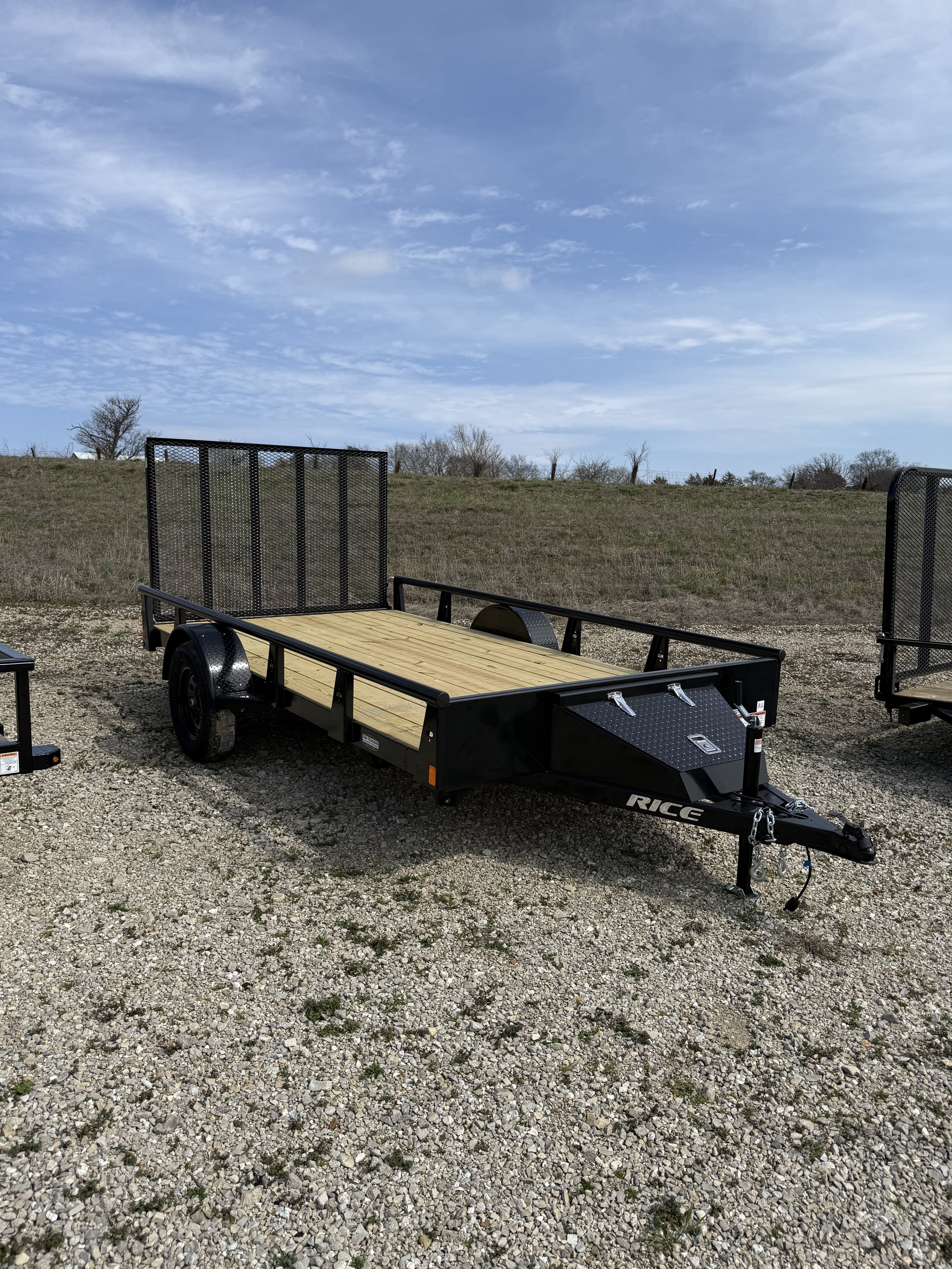 2026 Rice Trailers 76x12 Single Axle Utility