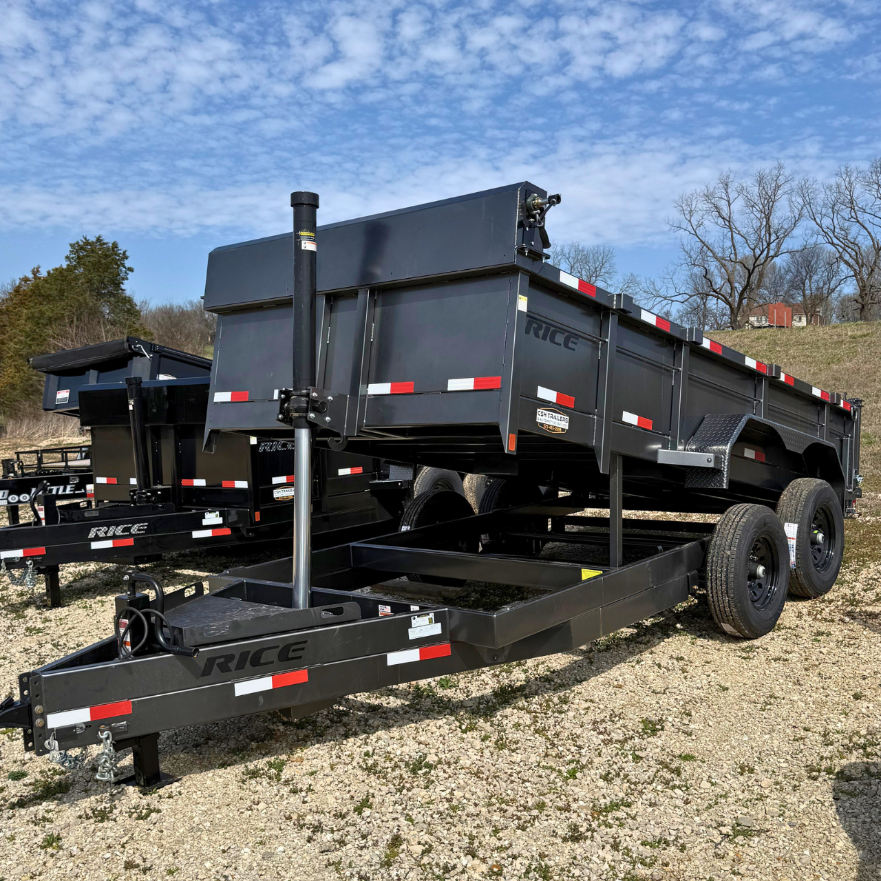 Dump trailer inventory at CSH Trailers & Automotive Services in Westphalia, Missouri