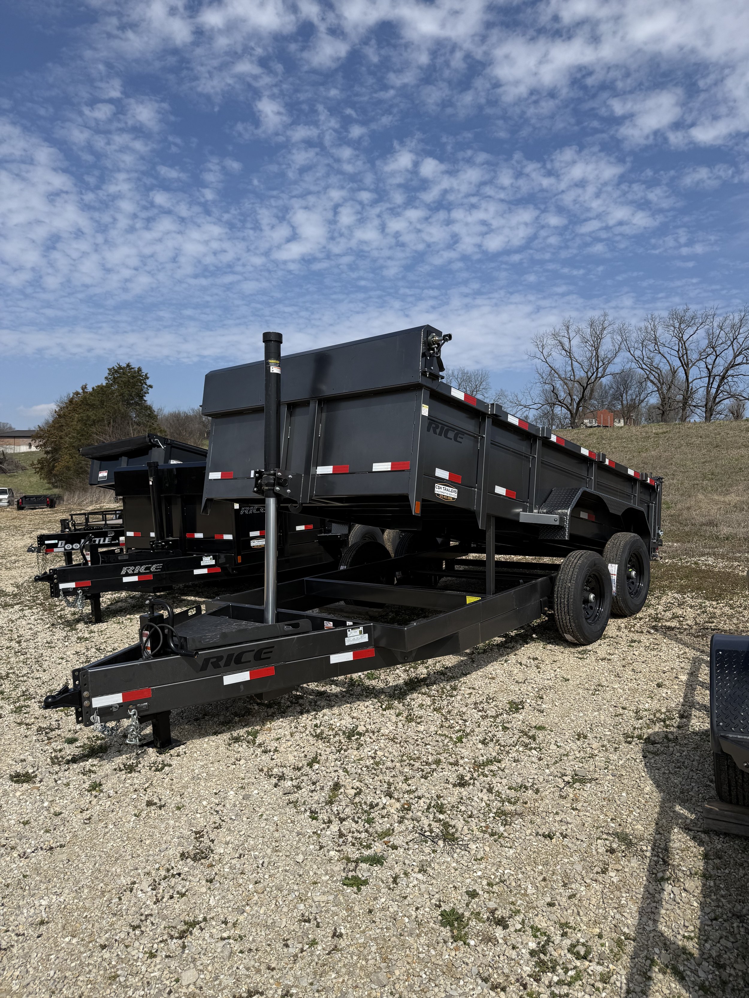 2026 Rice Trailers 82x14 Dump Trailer