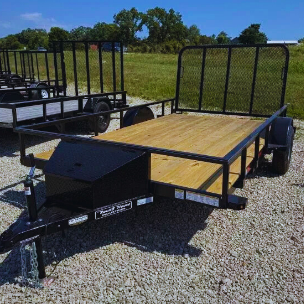 Utility trailer inventory at CSH Trailers & Automotive Services in Westphalia, Missouri