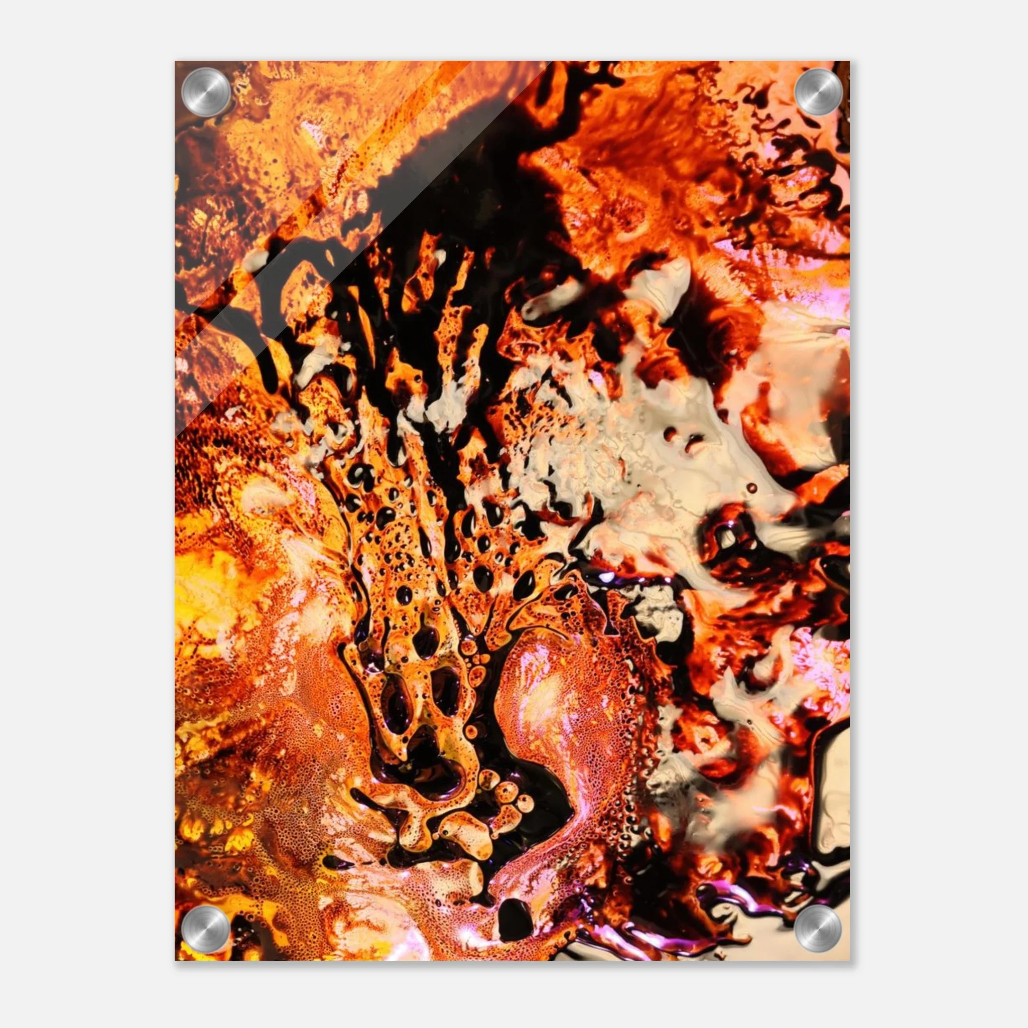 Neretva Vallis (Life on Mars) Ferrofluid Acrylic Panel