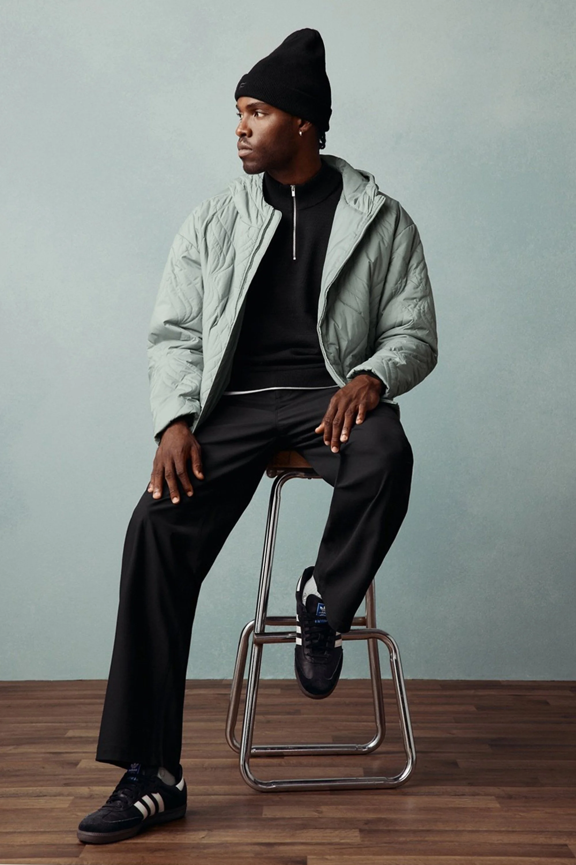 Studio fashion e-commerce art direction for men's activewear collection.