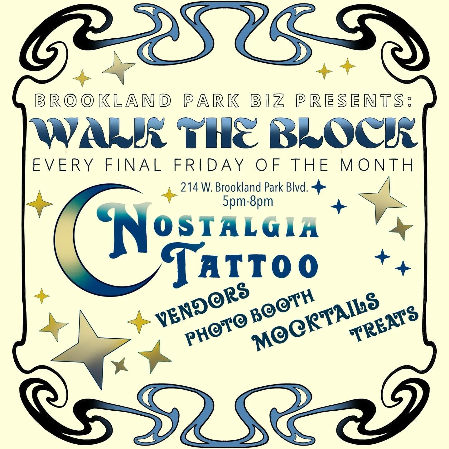 We&rsquo;re doing it again and hopefully for every Final Friday of the month! Come Walk the Block and check out all the happenings in the neighborhood with @brooklandparkbiz 

We have a celebration inside hosted by @fronkietattoosrva with photobooth 
