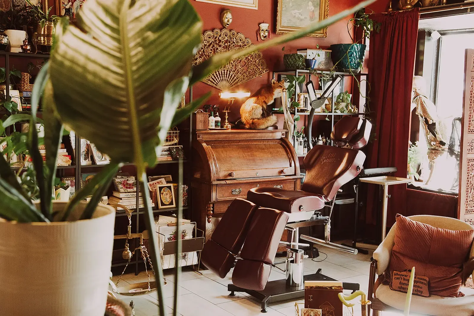 Cozy woman-owned tattoo shop in Brookland Park RVA with curated decor.