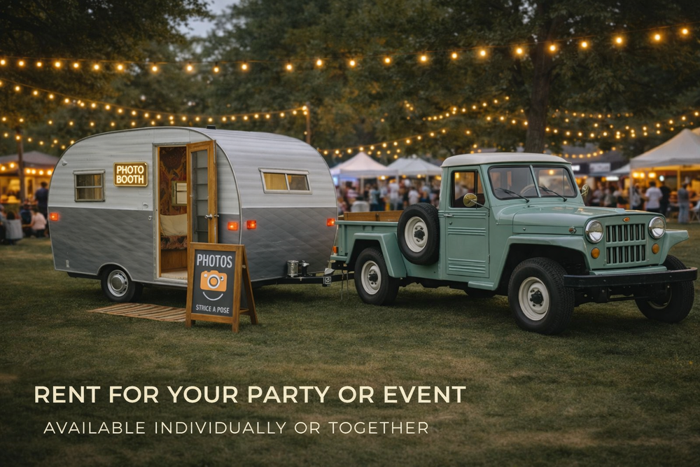 Snappy Camper photo booth with Willy the Truck
