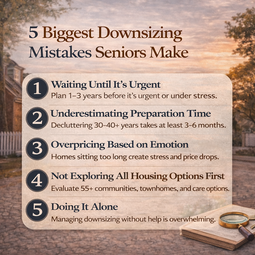 The 5 Biggest Mistakes Seniors Make When Downsizing in Williamsburg, VA