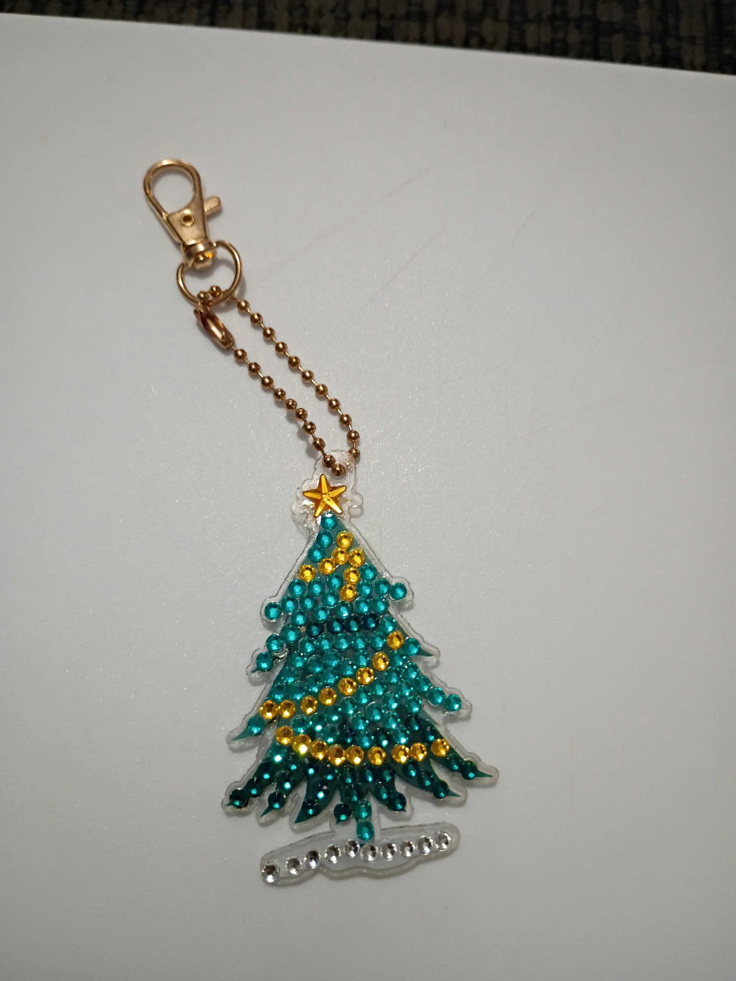 classic Christmas tree key chain