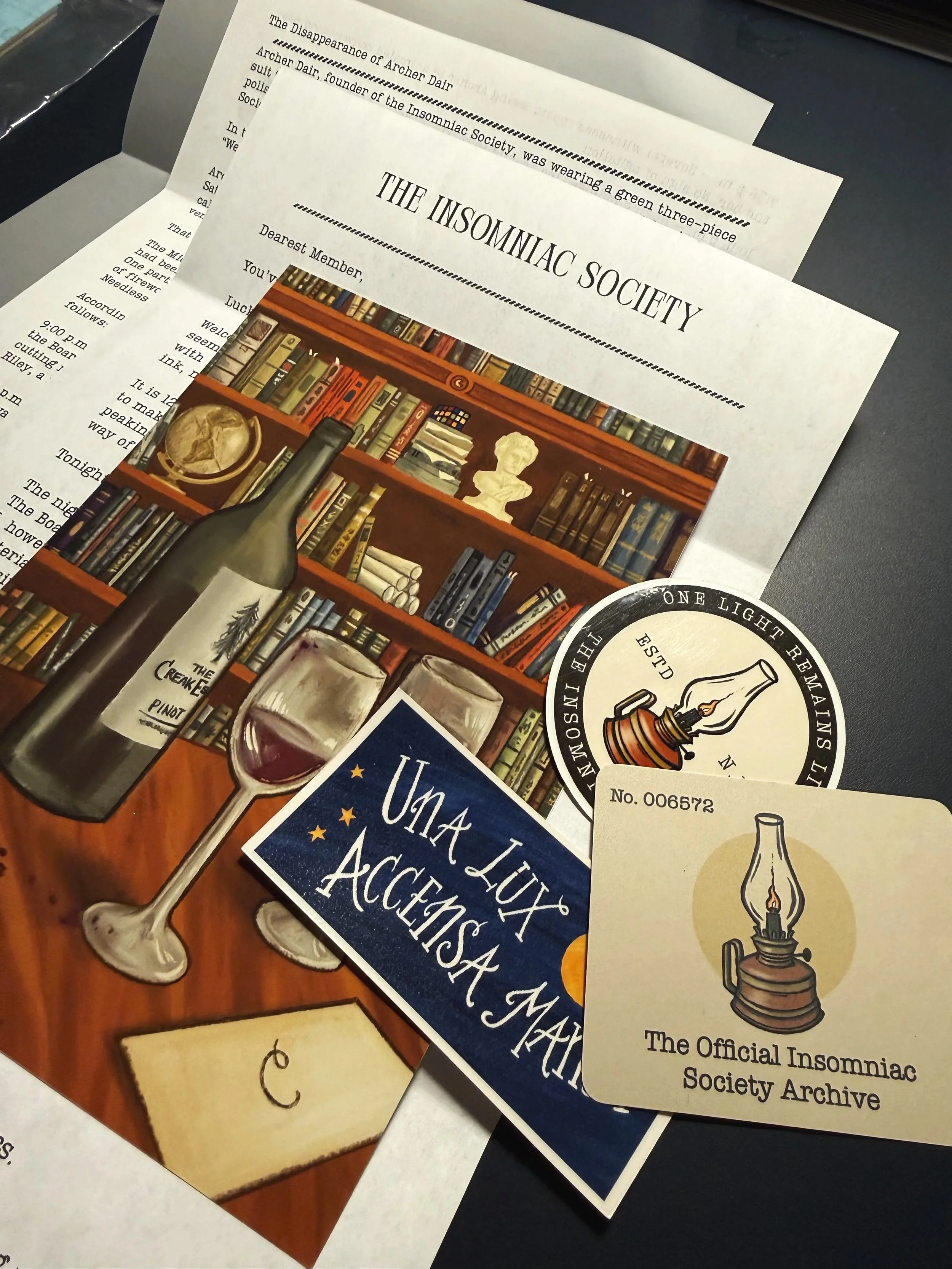 Gift a Subscription - The Insomniac Society Mail Club