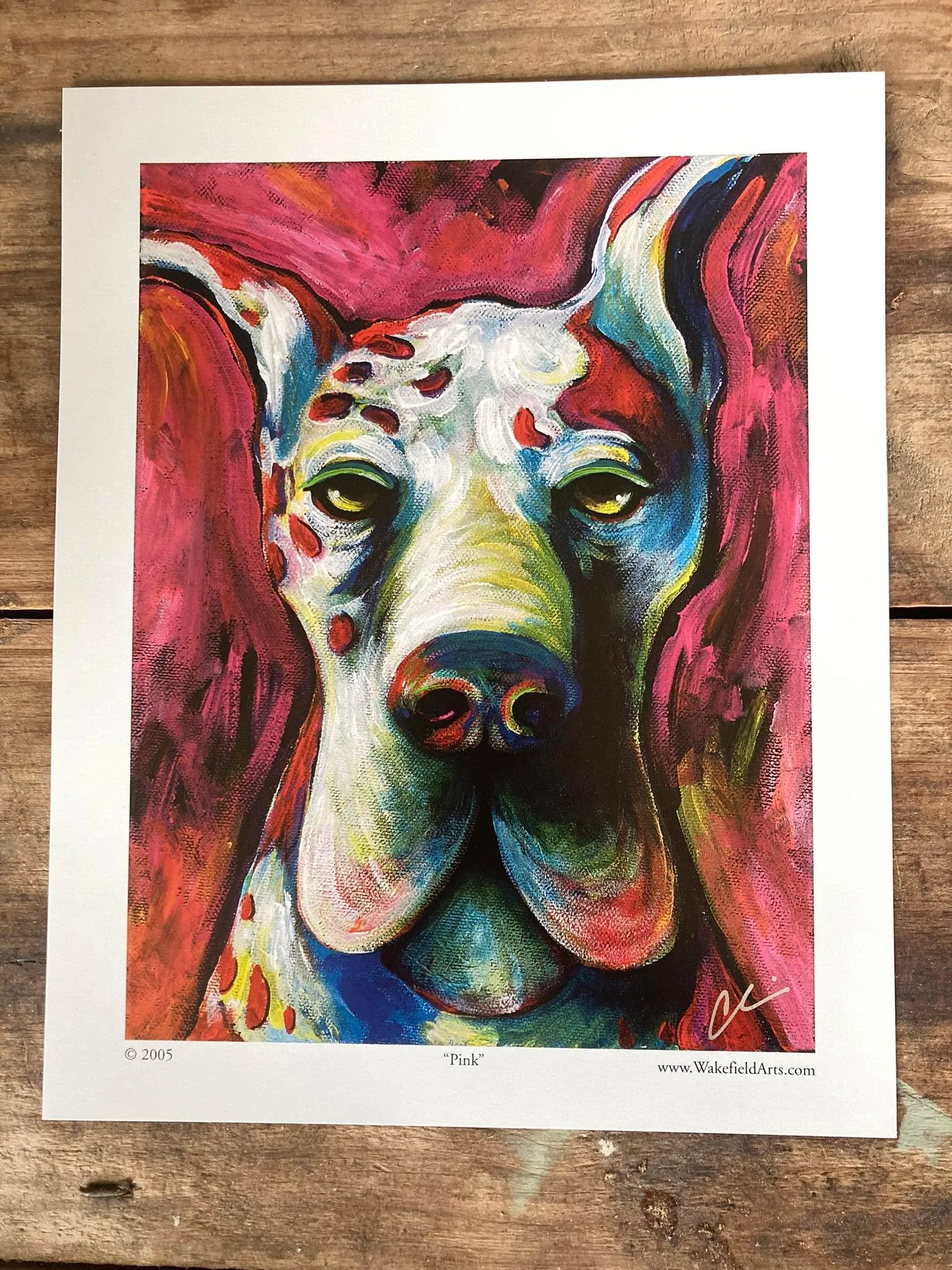 Pink panting &hellip;Chris Wakefield WakefieldArts.com