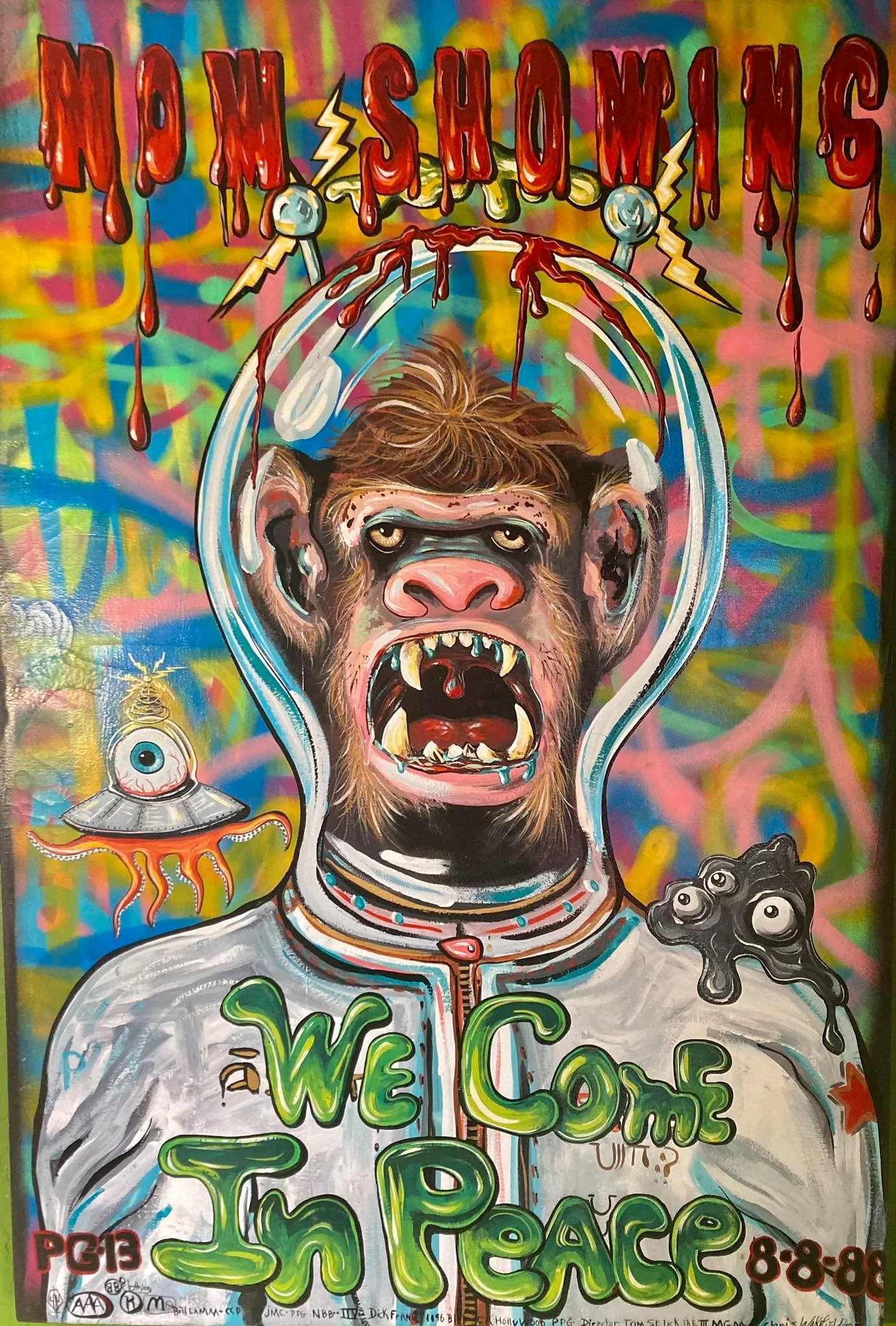 Original painting I did back in the day or a movie I&rsquo;m gonna make some day&hellip;. Oil in one shot paint medium spray can