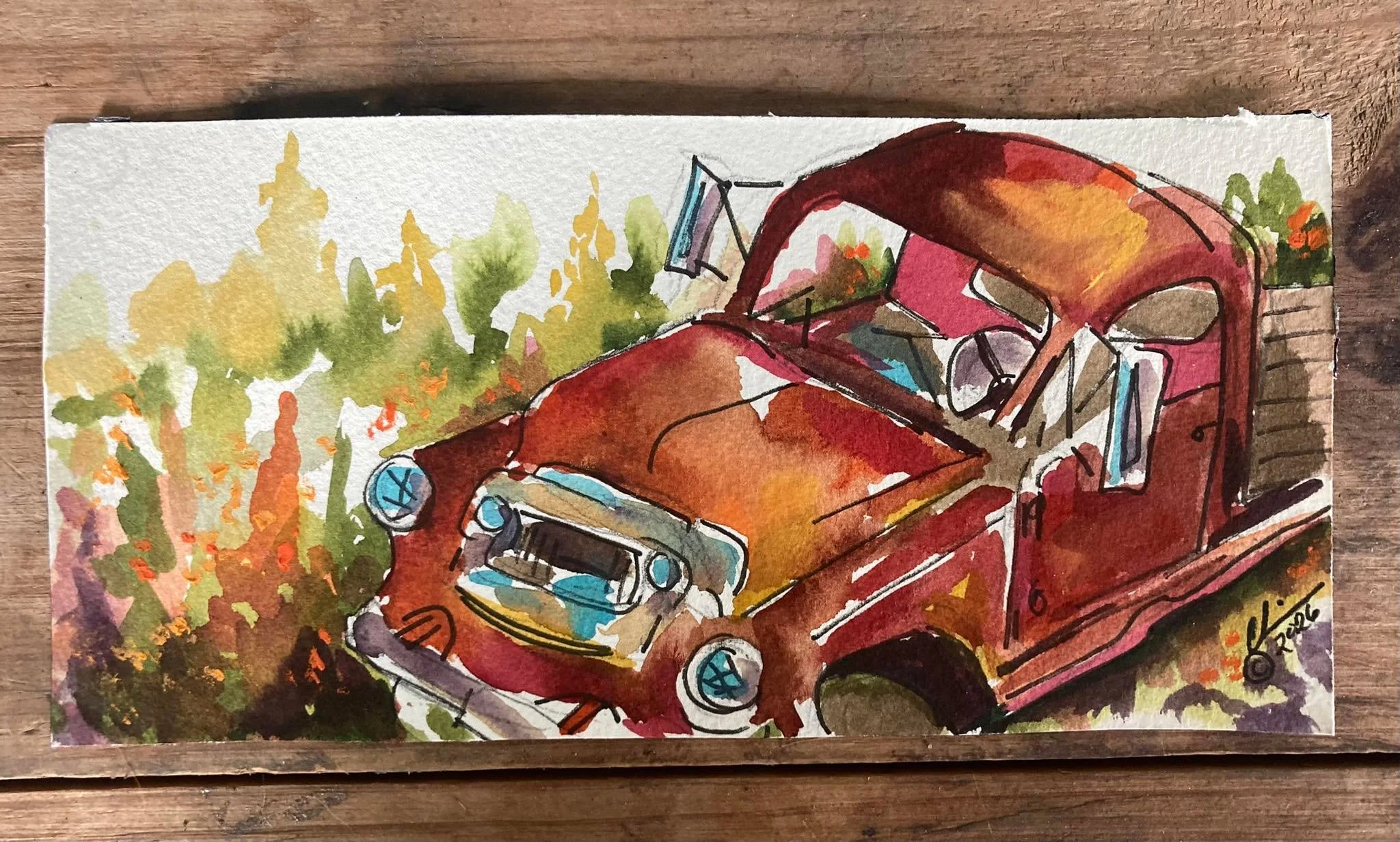 Baby watercolor WakefieldArts.com