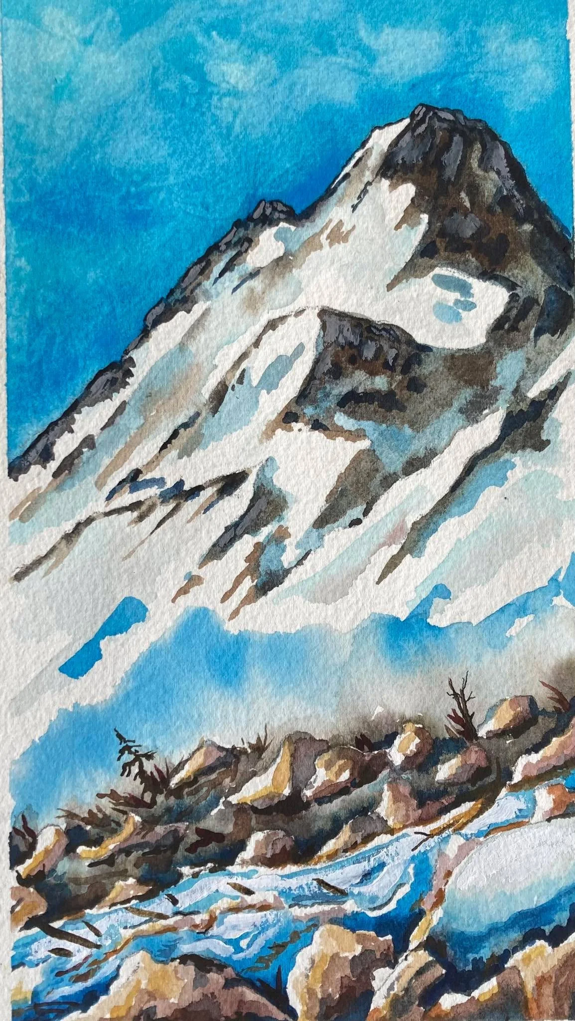 Baby watercolor WakefieldArts.com