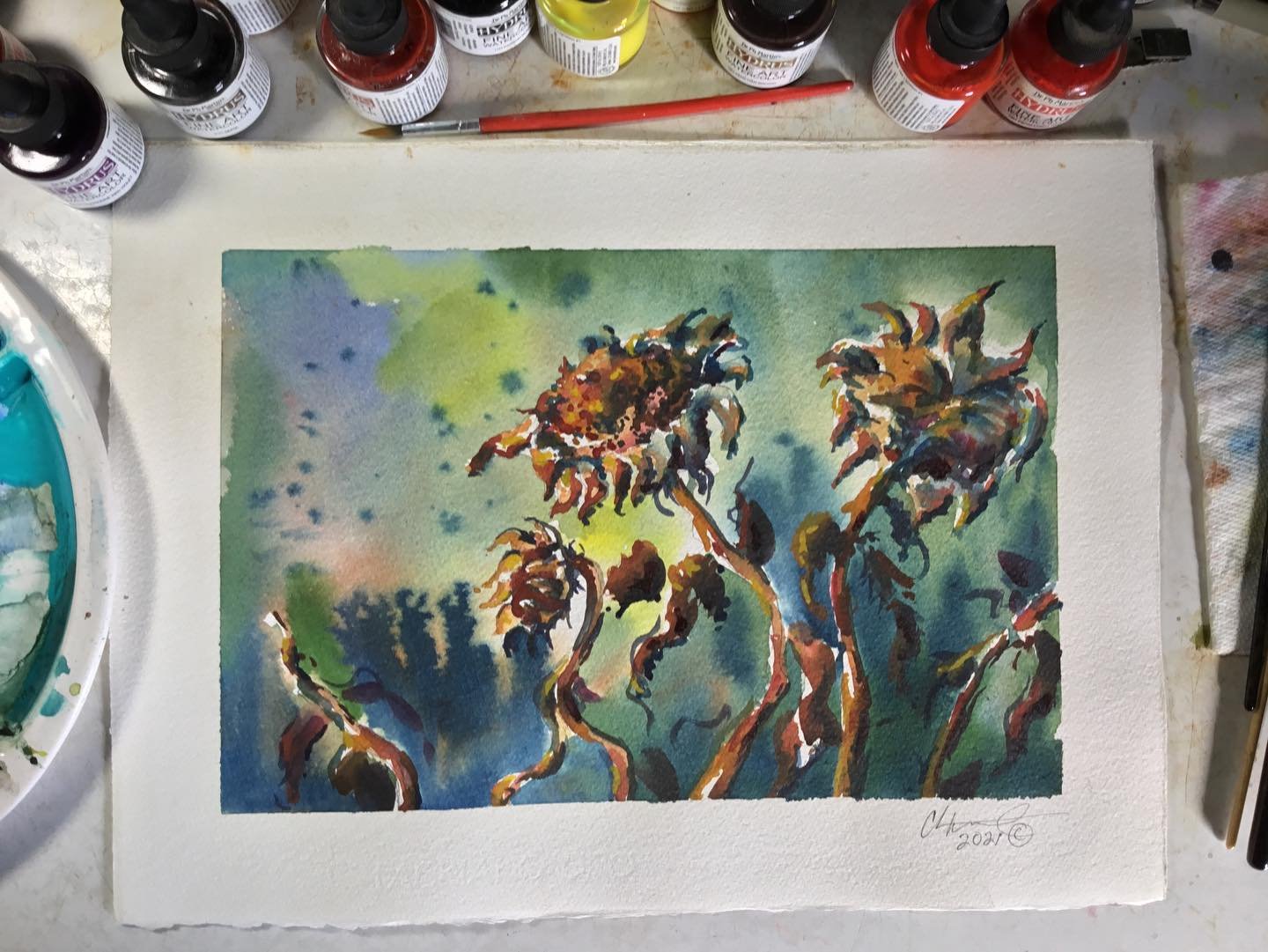 November watercolor Wakefieldarts.com