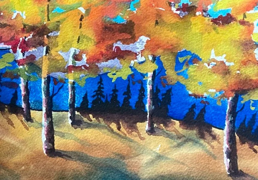 "Aspens In Autumn"