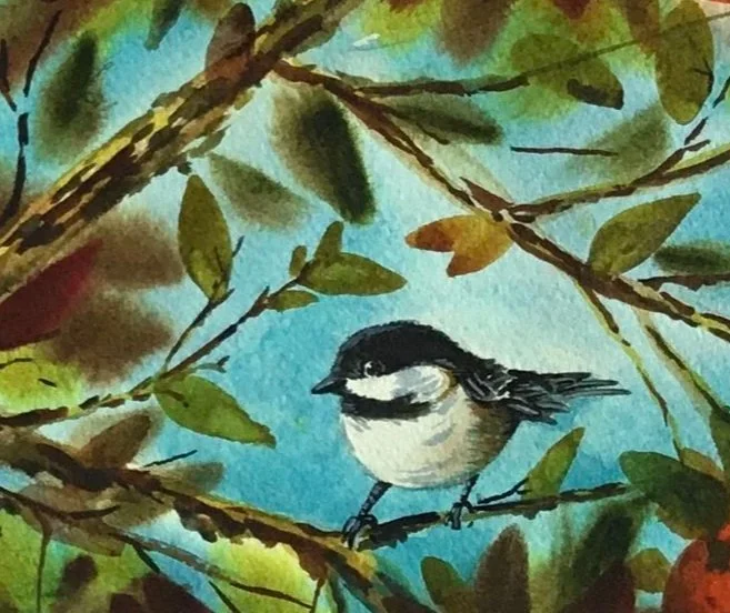 "Late Summer Chickadee"