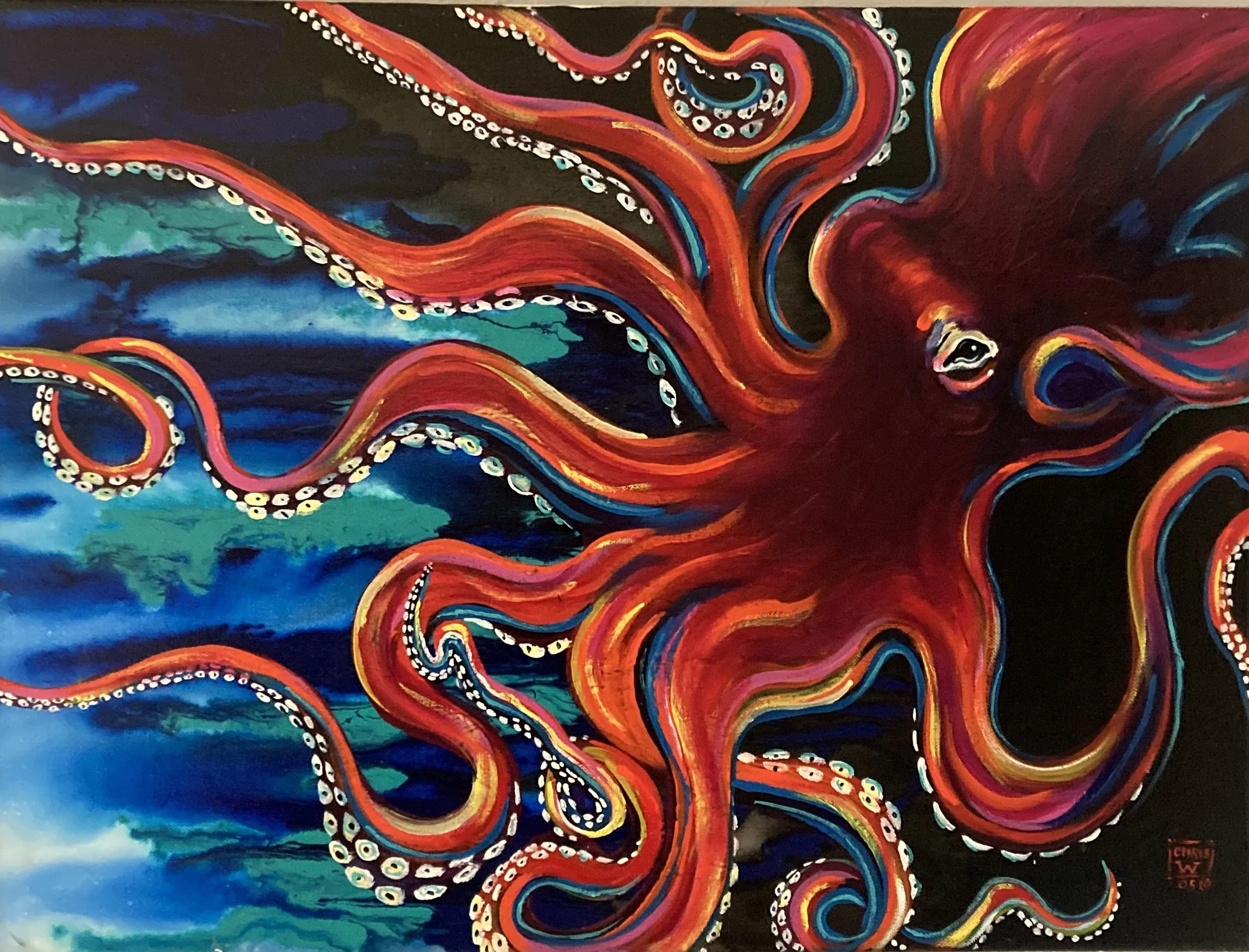 Octopous 1 original on canvas.jpg