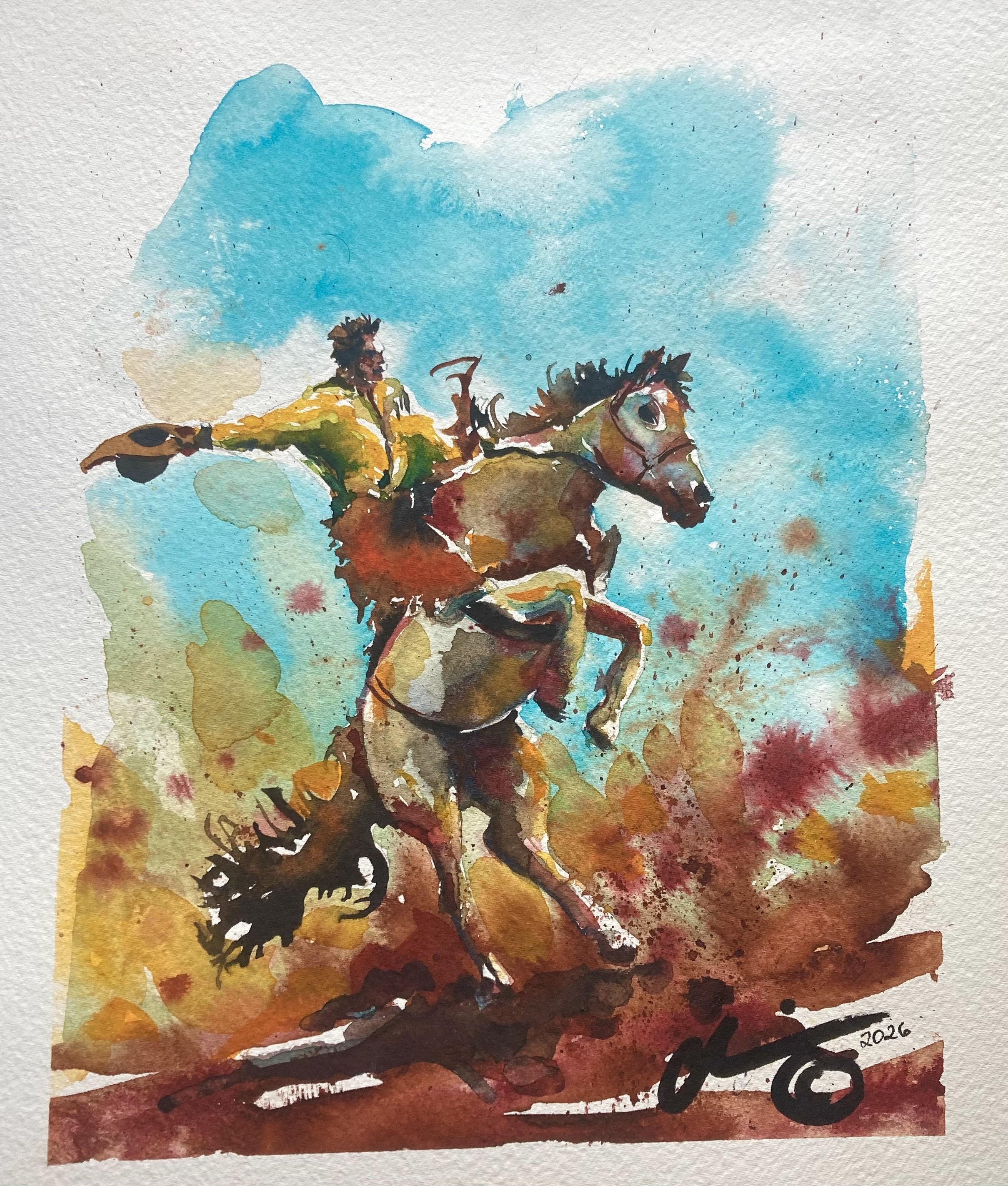 Hot Damn original watercolor.jpg
