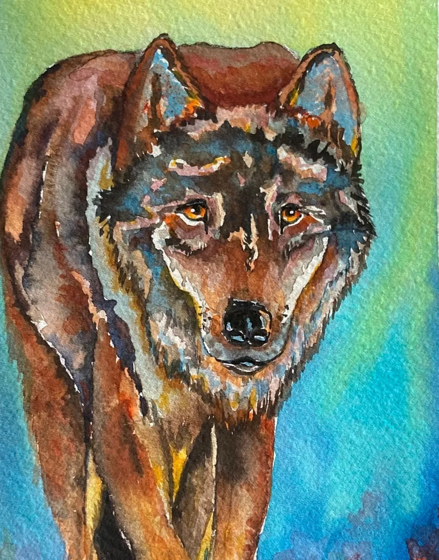 "What Do We Have Here?" original watercolor