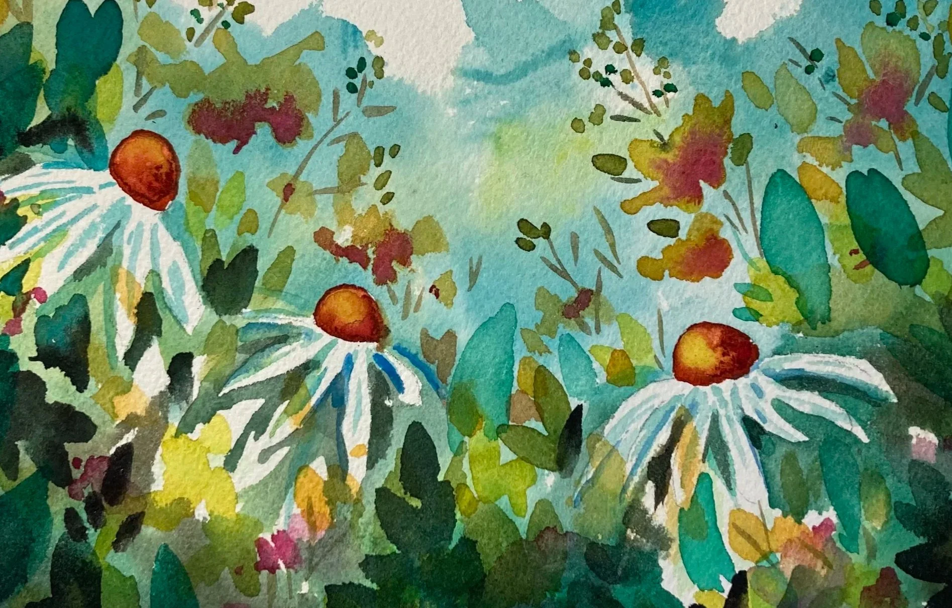 "Daisy Days" original painting